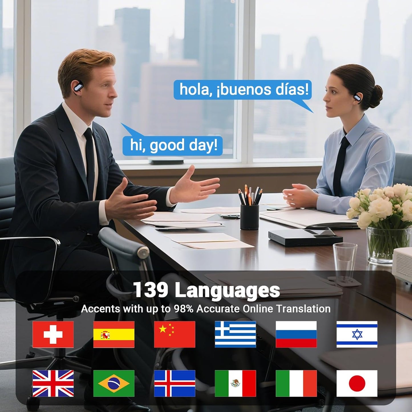 ShuaBuds Q17 translation earbuds.