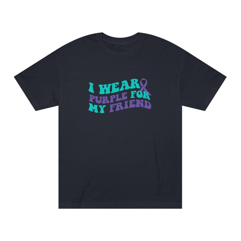 Alzheimer's awareness T-shirt, I WEAR PURPLE FOR....