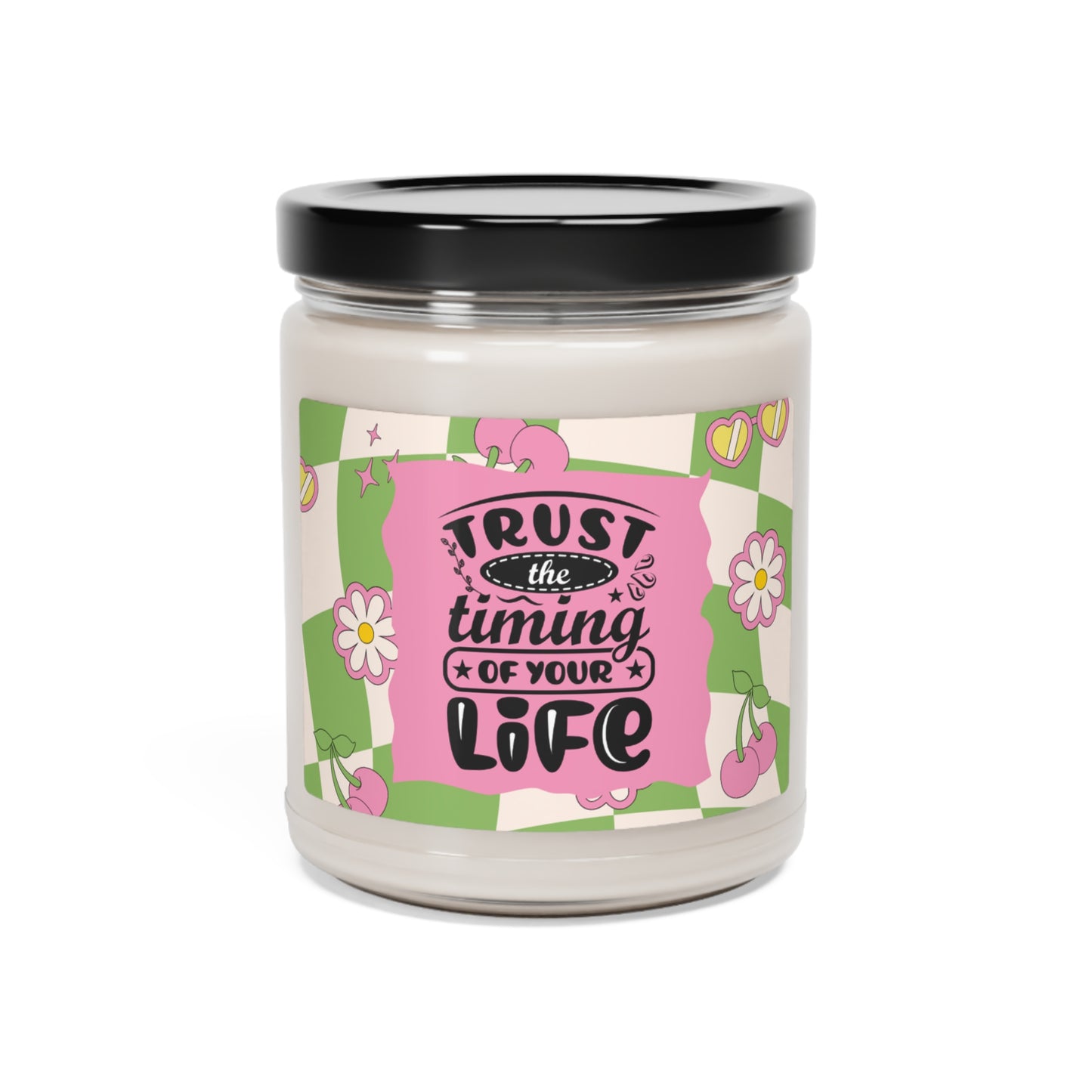 Scented Soy Candle w/Inspirational message, 9oz