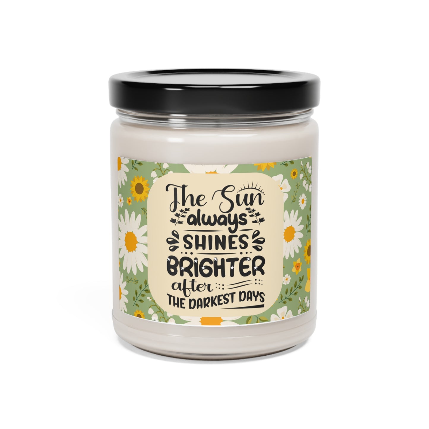 Scented Soy Candle w/Inspirational message, 9oz