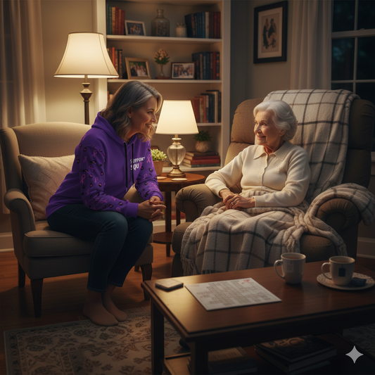 Alzheimer’s Awareness hoodie, All over Print design, SUPPORT SQUAD!