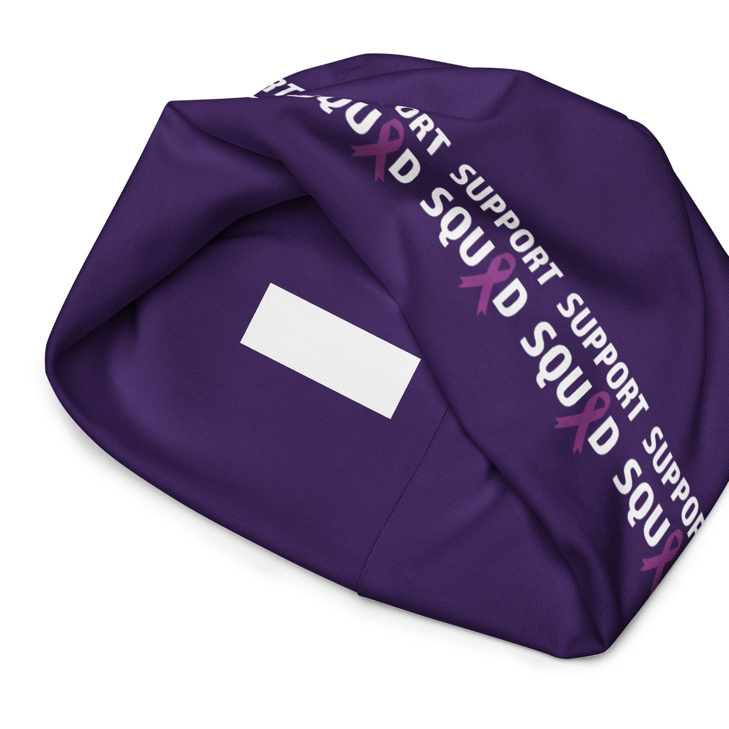 Alzheimer’s awareness All-Over Print Beanie, SUPPORT SQUAD!