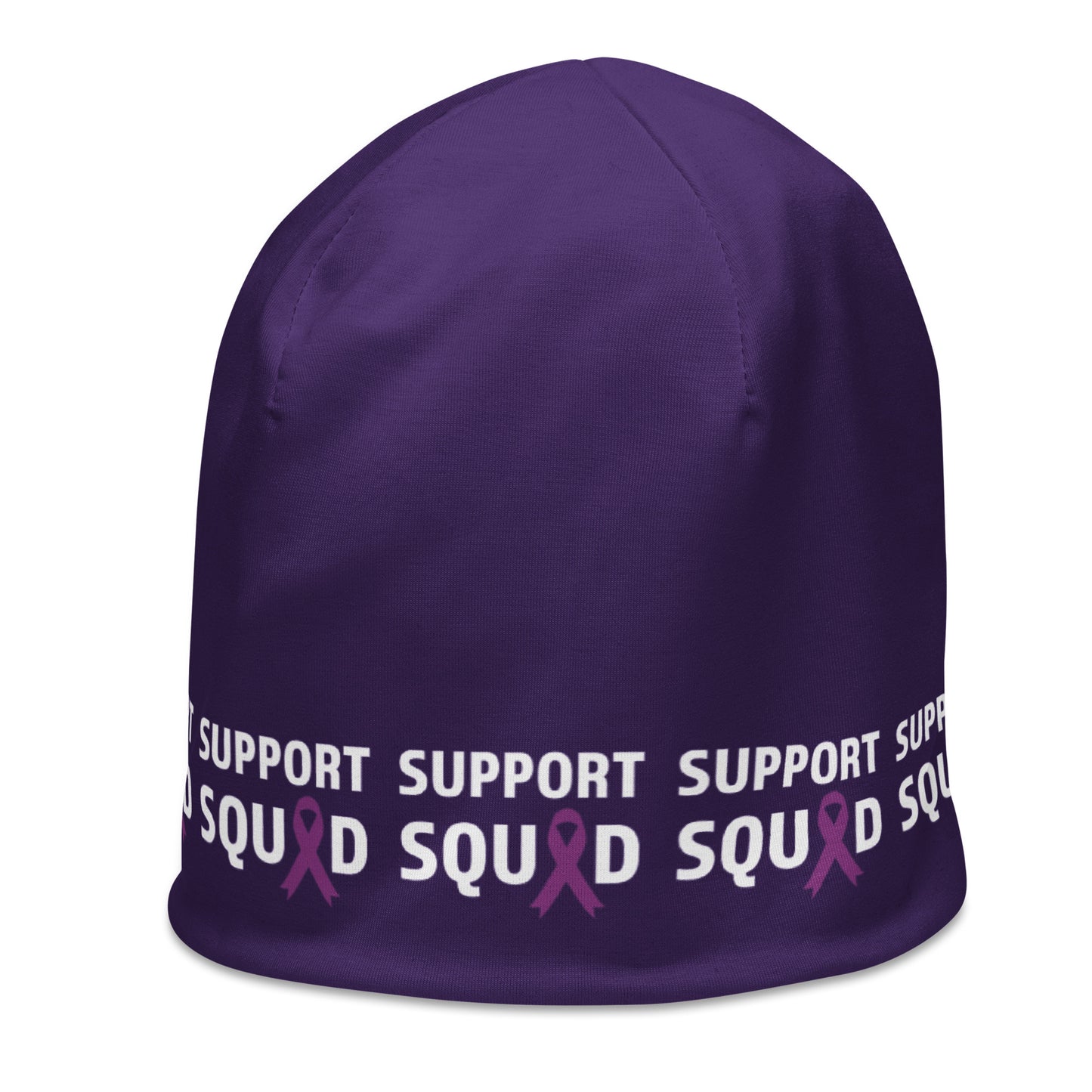 Alzheimer’s awareness All-Over Print Beanie, SUPPORT SQUAD!