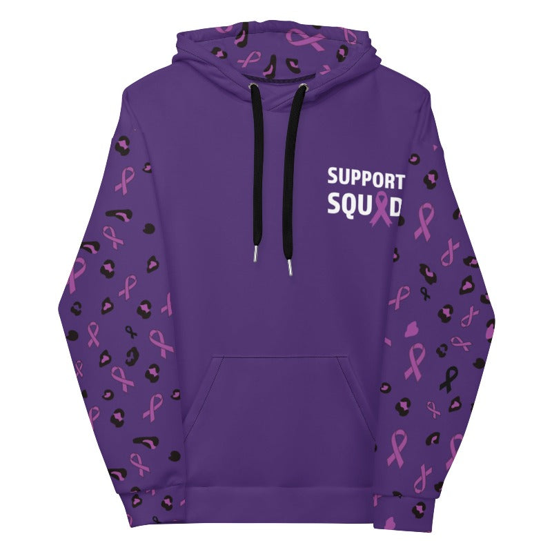 Alzheimer’s Awareness hoodie, All over Print design, SUPPORT SQUAD!